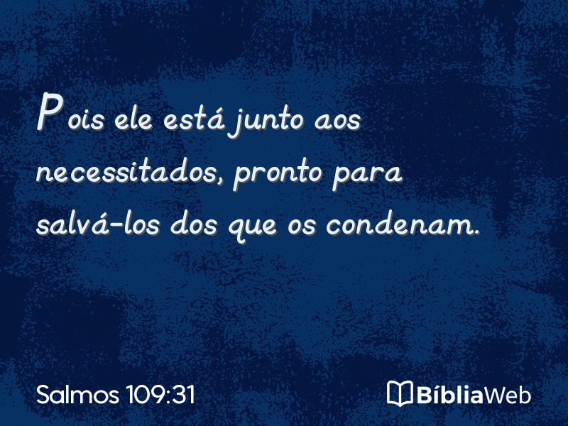 Salmos 109:31 em imagem para compartilhar