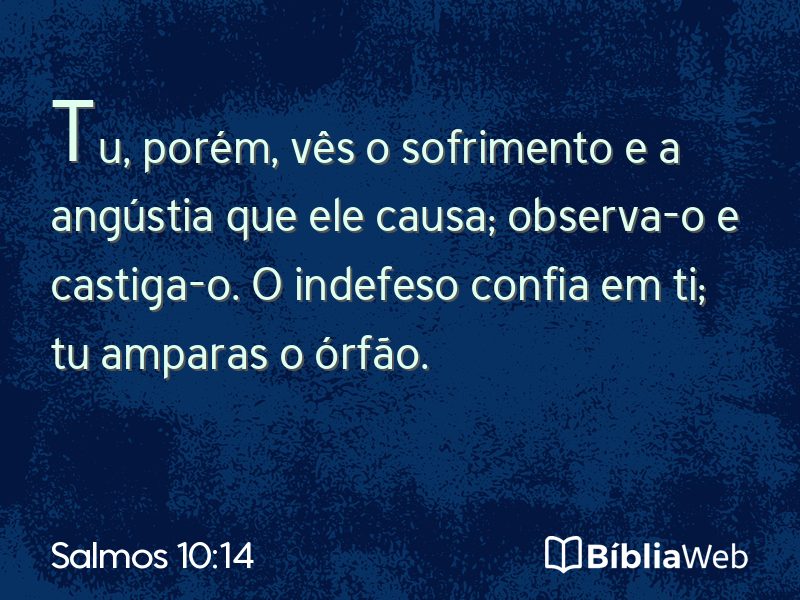Salmos 10:14 em imagem para compartilhar
