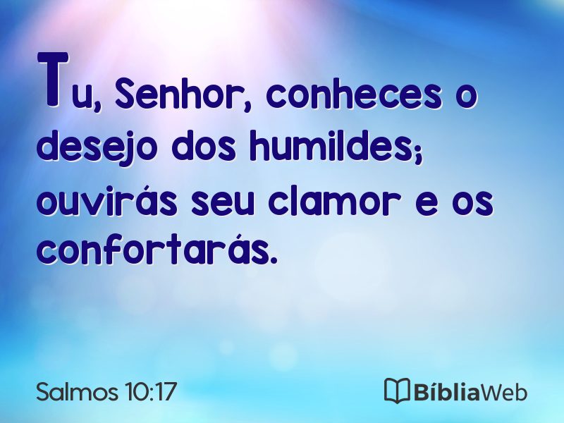 Salmos 10:17 em imagem para compartilhar