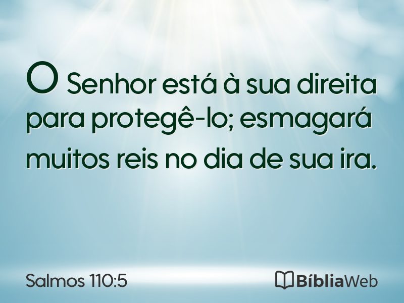 Salmos 110:5 em imagem para compartilhar