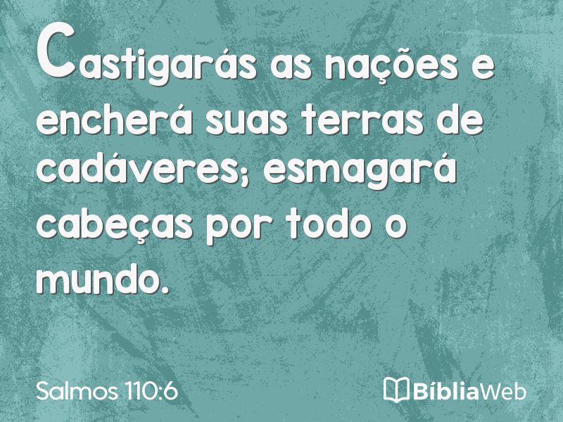 Salmos 110:6 em imagem para compartilhar