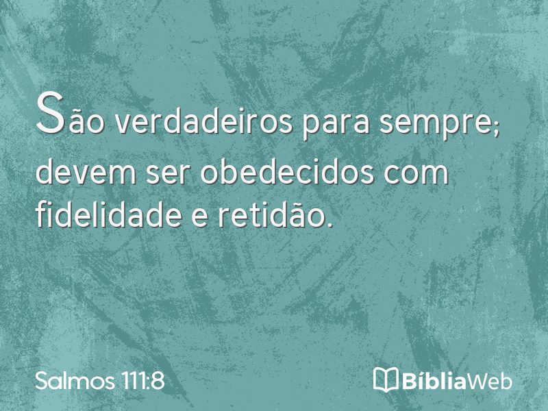 Salmos 111:8 em imagem para compartilhar