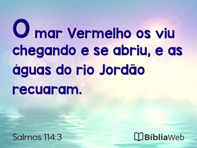 Salmos 114:3 em imagem para compartilhar