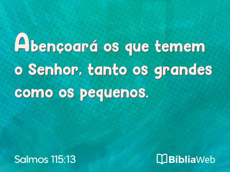 Salmos 115:13 em imagem para compartilhar