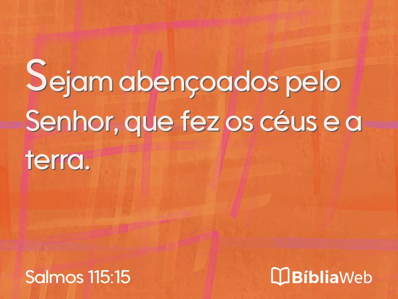 Salmos 115:15 em imagem para compartilhar