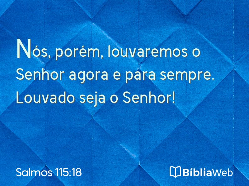 Salmos 115:18 em imagem para compartilhar