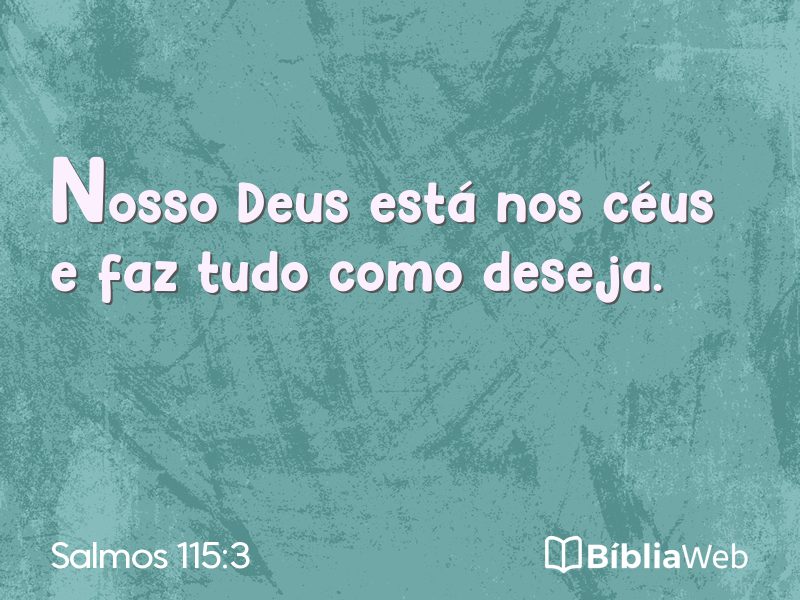 Salmos 115:3 em imagem para compartilhar