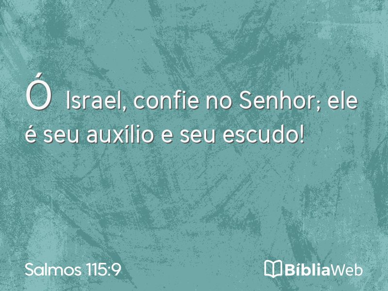 Salmos 115:9 em imagem para compartilhar