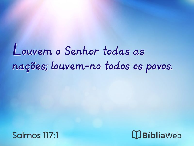 Salmos 117:1 em imagem para compartilhar