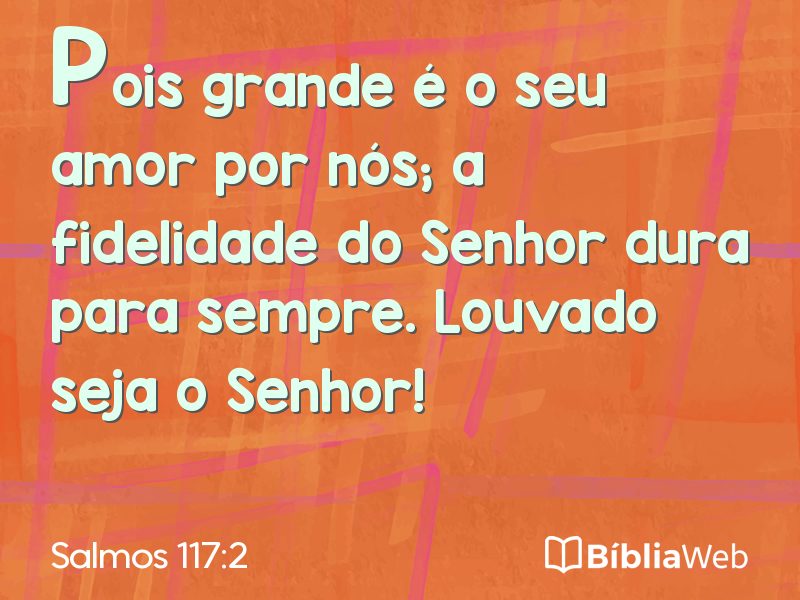 Salmos 117:2 em imagem para compartilhar