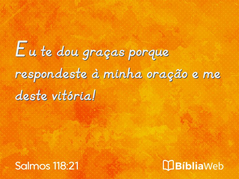Salmos 118:21 em imagem para compartilhar