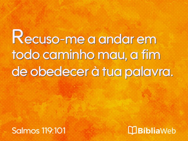 Salmos 119:101 em imagem para compartilhar