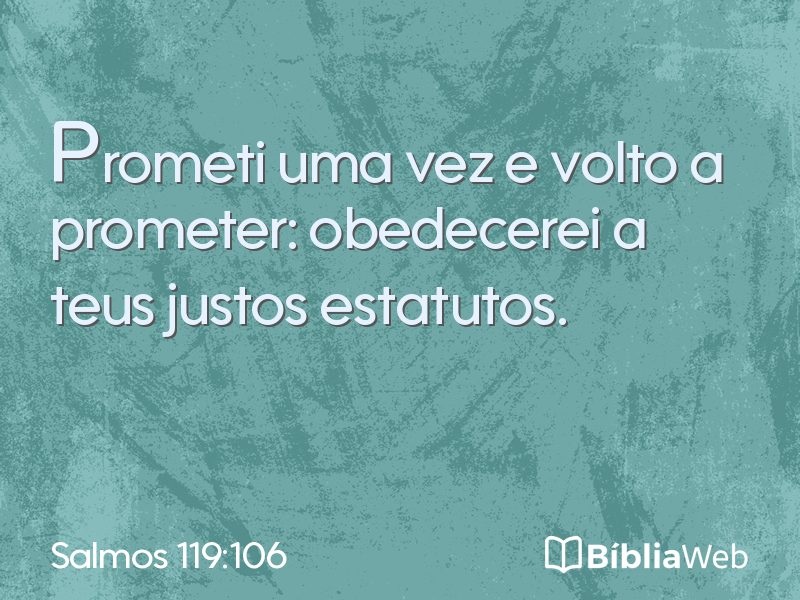 Salmos 119:106 em imagem para compartilhar