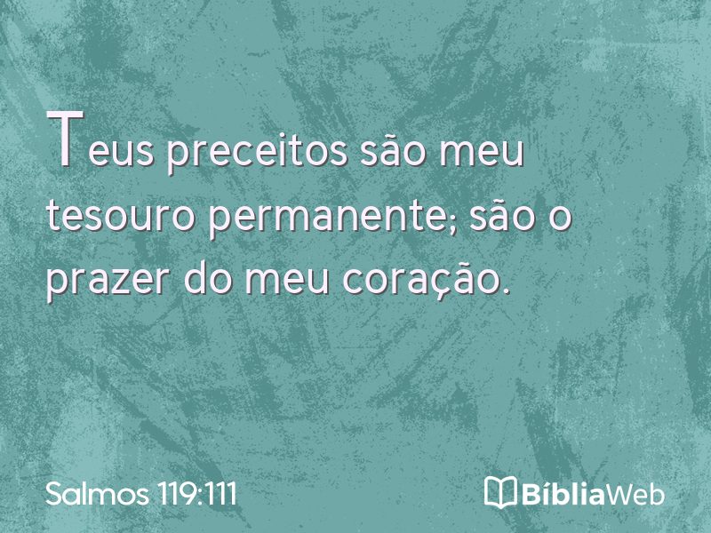 Salmos 119:111 em imagem para compartilhar