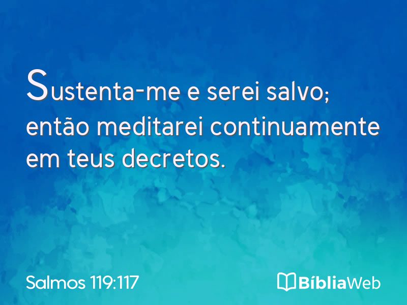 Salmos 119:117 em imagem para compartilhar