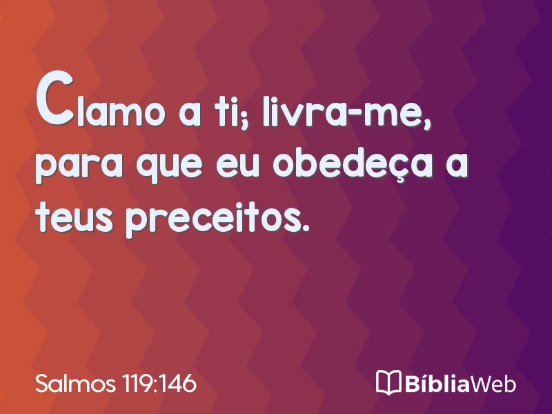 Salmos 119:146 em imagem para compartilhar
