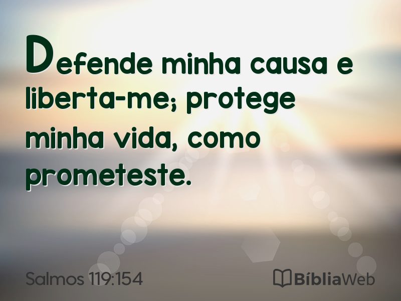 Salmos 119:154 em imagem para compartilhar