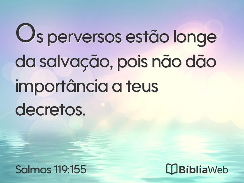 Salmos 119:155 em imagem para compartilhar