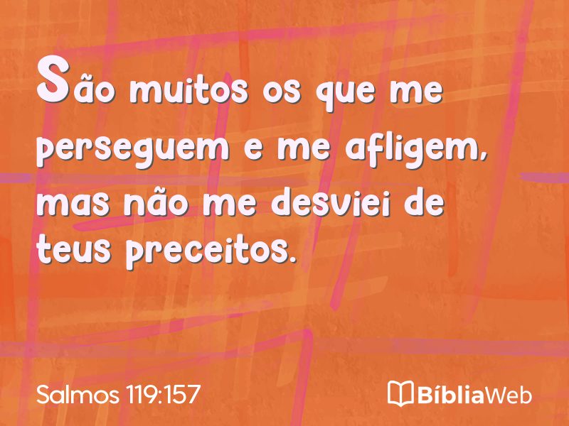 Salmos 119:157 em imagem para compartilhar