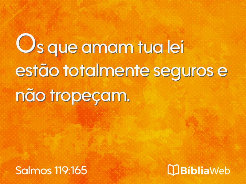 Salmos 119:165 em imagem para compartilhar
