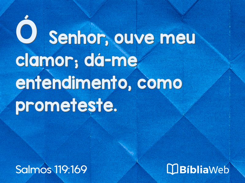 Salmos 119:169 em imagem para compartilhar