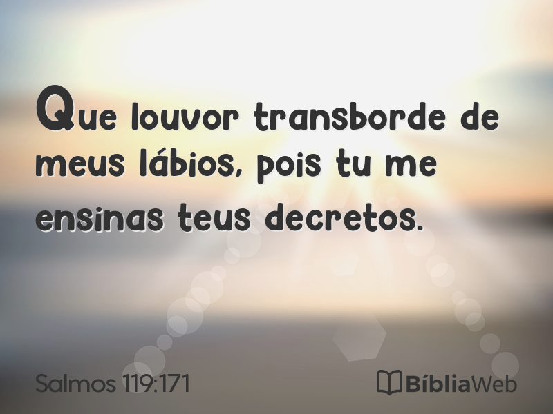 Salmos 119:171 em imagem para compartilhar