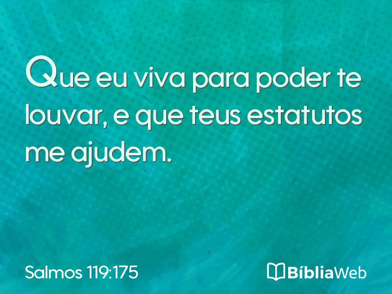 Salmos 119:175 em imagem para compartilhar