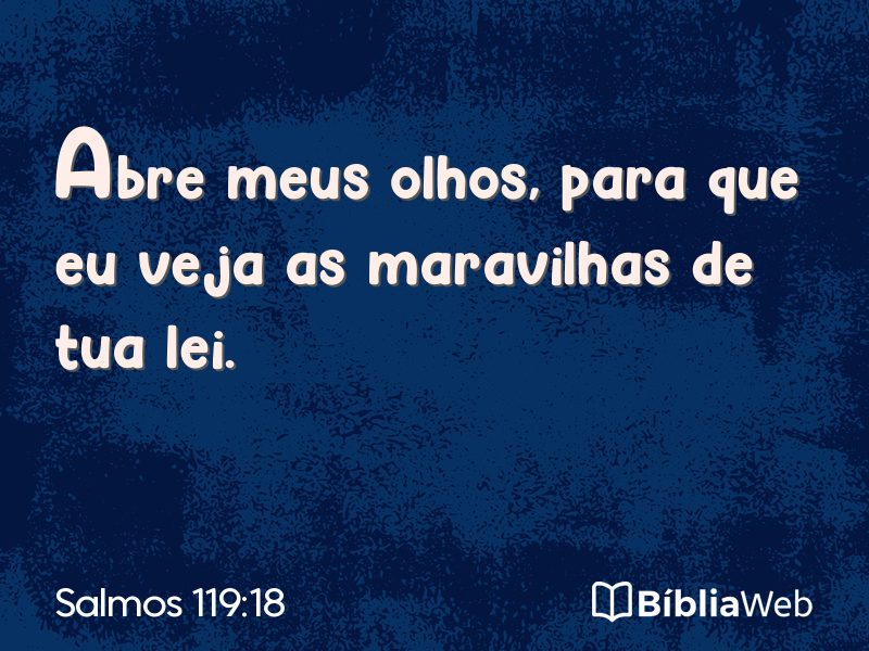 Salmos 119:18 em imagem para compartilhar