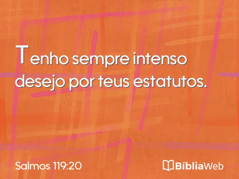 Salmos 119:20 em imagem para compartilhar