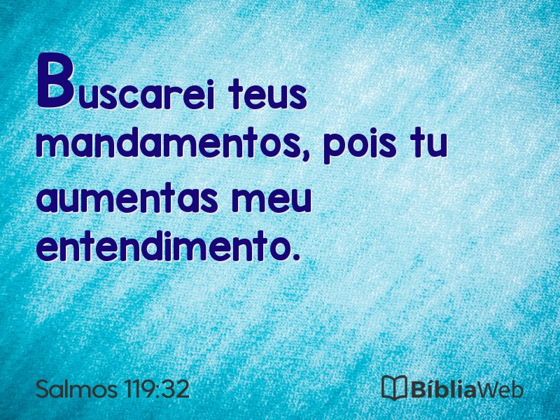 Salmos 119:32 em imagem para compartilhar