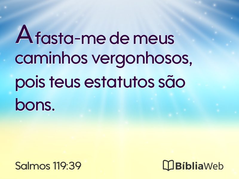 Salmos 119:39 em imagem para compartilhar