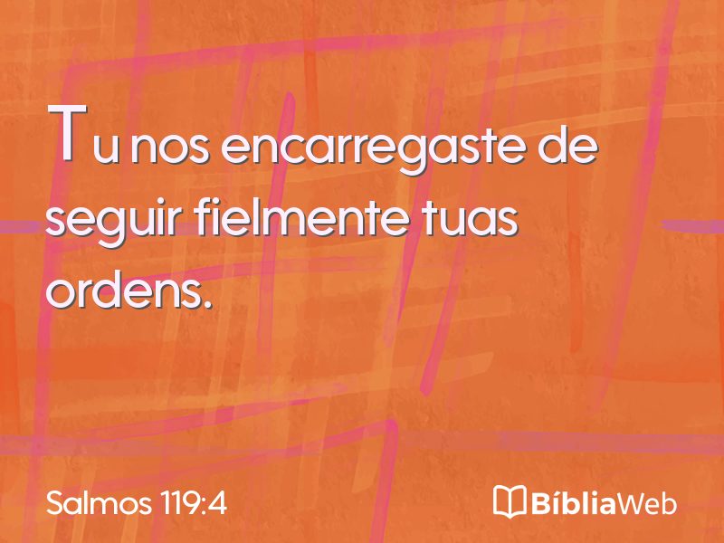 Salmos 119:4 em imagem para compartilhar