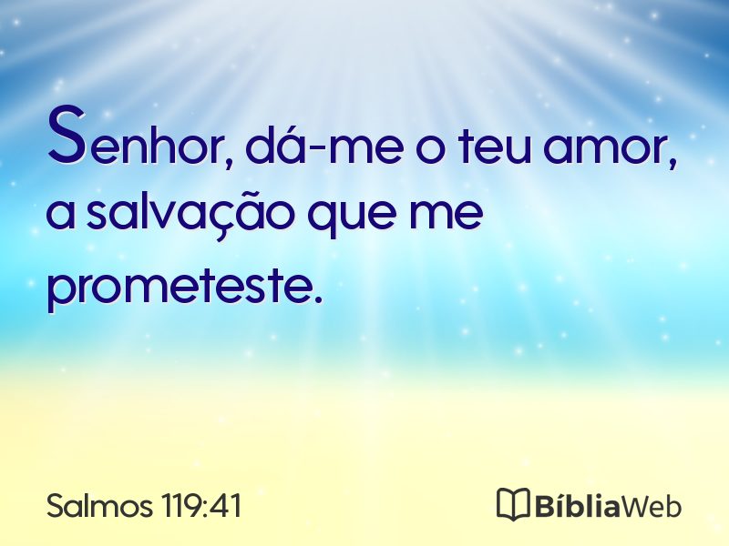 Salmos 119:41 em imagem para compartilhar
