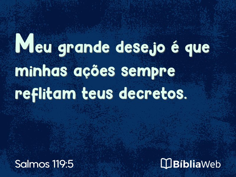 Salmos 119:5 em imagem para compartilhar