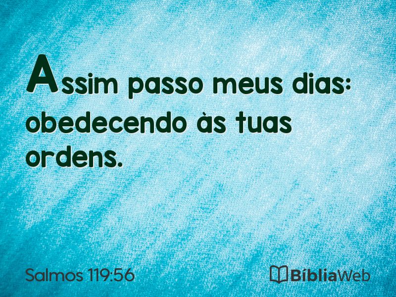 Salmos 119:56 em imagem para compartilhar