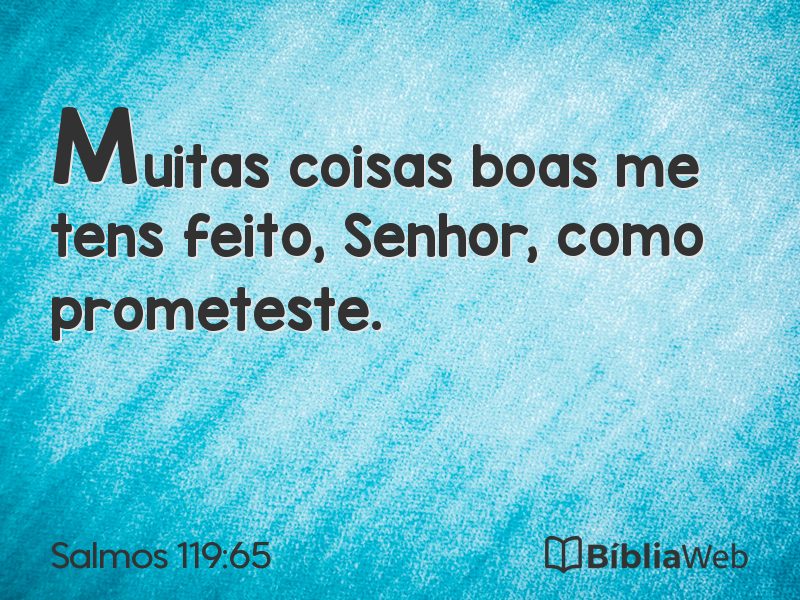Salmos 119:65 em imagem para compartilhar