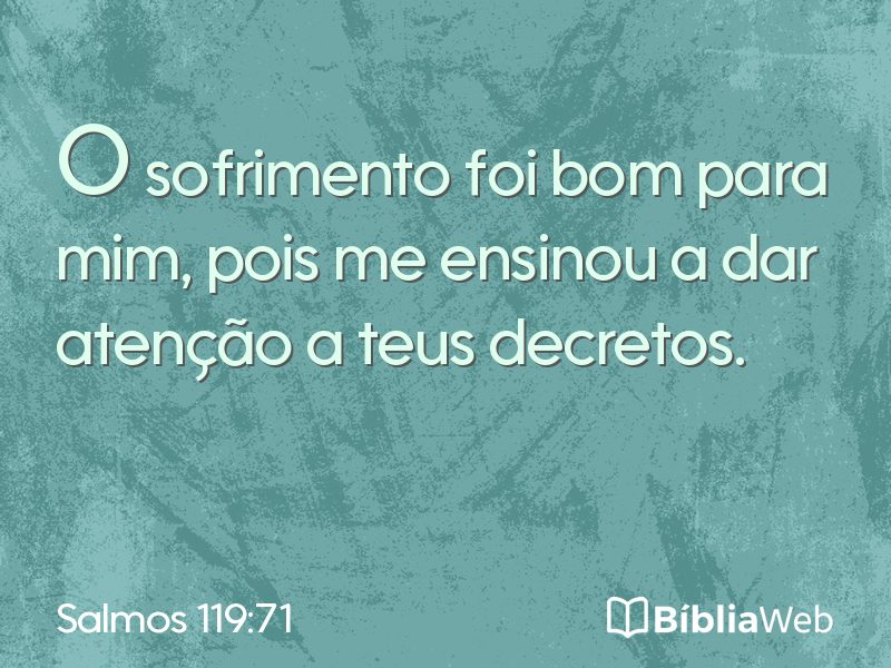 Salmos 119:71 em imagem para compartilhar