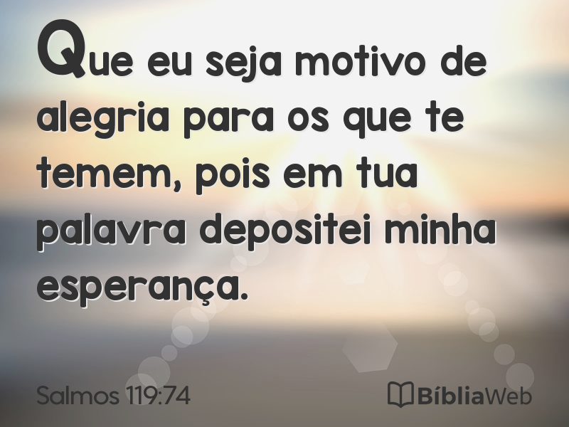 Salmos 119:74 em imagem para compartilhar