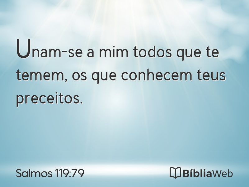 Salmos 119:79 em imagem para compartilhar