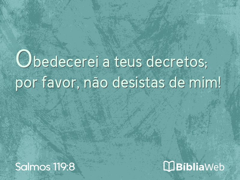Salmos 119:8 em imagem para compartilhar