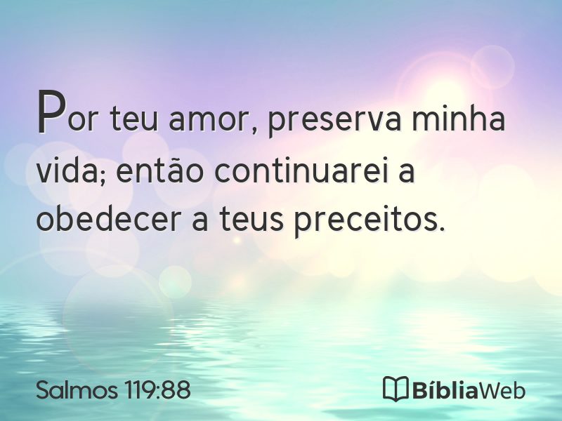 Salmos 119:88 em imagem para compartilhar