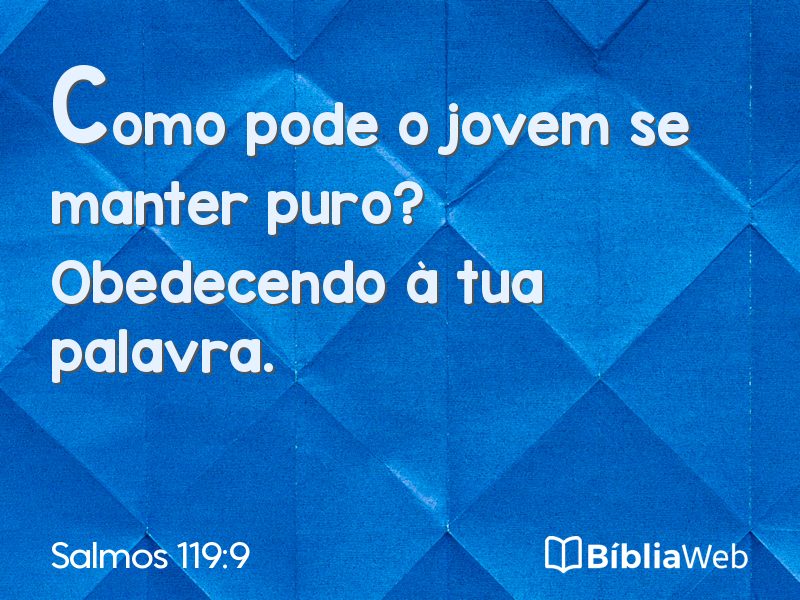 Salmos 119:9 em imagem para compartilhar