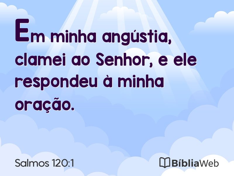 Salmos 120:1 em imagem para compartilhar