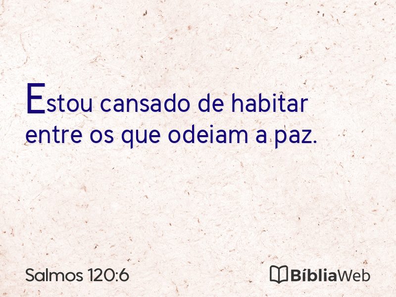 Salmos 120:6 em imagem para compartilhar