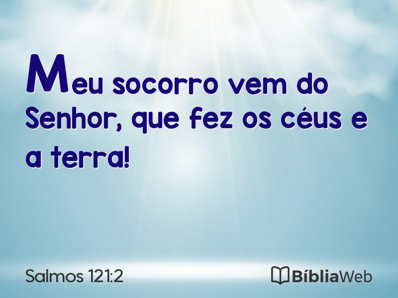 Salmos 121:2 em imagem para compartilhar