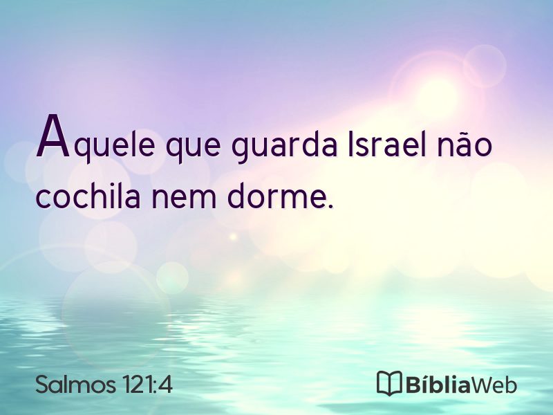 Salmos 121:4 em imagem para compartilhar