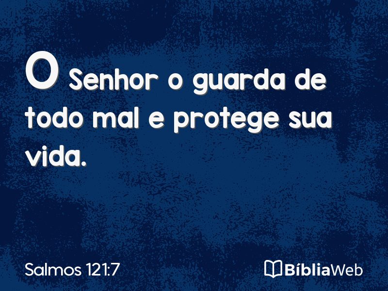 Salmos 121:7 em imagem para compartilhar