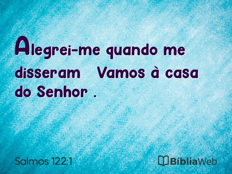 Salmos 122:1 em imagem para compartilhar
