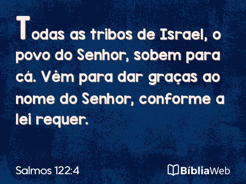 Salmos 122:4 em imagem para compartilhar