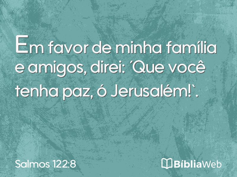 Salmos 122:8 em imagem para compartilhar